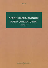 Piano Concerto No. 1 F Sharp Minor, Op. 1 Study Score (hps 19) Boosey & Hawkes Scores/Books. Softcover. 96 pages.