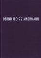 Bernd Alois Zimmermann Werkverzeichnis Hardcover, German Schott. Hardcover.