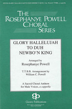 Glory Hallelujah to Duh Newbo'n King! by African-American Spiritual. Arranged by William Powell. For Choral (TTBB A Cappella). Fred Bock Publications. 12 pages. Gentry Publications #JG2354. Published by Gentry Publications.

William Powell has adapted Rosephanye Powell's original setting for TTBB singers. The results are marvelous. This great, energetic Christmas Spiritual soars with the male voice. Church and school choirs will find this piece an excellent addition to their program. Rehearsal Trax available separately. Available for SATB divisi and TTBB. Rehearsal CD and Rehearsal CD 10-Pak also available.

Minimum order 6 copies.