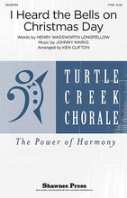 I Heard the Bells On Christmas Day (Turtle Creek Series). By Johnny Marks. Arranged by Ken Clifton. For Choral (TTBB). Choral. 16 pages. Published by Shawnee Press.

After its ethereal introduction, the Longfellow poem set to Johnny Marks' familiar melody begins and weaves through elaborate chord progressions and vocal harmony. Powerful unison singing explodes into an incredible and strong harmonic sound, concluding this new addition to the Turtle Creek Chorale Series.

Minimum order 6 copies.