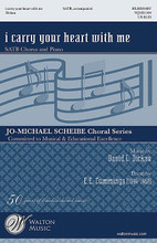 i carry your heart with me by David C. Dickau and e e cummings. For Choral (SATB). Walton Choral. 16 pages. Walton Music #WJMS1104. Published by Walton Music.

Here is an impressive, yet romantically intimate, piece. The title gives away the mood of the beautiful love poem by e.e. cummings. With rich color and expression, this work is very suitable for mature high school choirs and beyond. Also available for SSAA and TTBB. Duration: ca. 4:00.

Minimum order 6 copies.