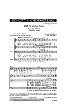 Old Kentucky Home by Paul Zoll. For Choral (TTBB). Schott Chorverlag (Choral Music). Choral Score. 3 pages. Schott Music #C40111. Published by Schott Music.

Minimum order 6 copies.