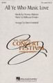All Ye Who Music Love by Baldassare Donato (1525-1603) and Thomas Oliphant. Arranged by Sherri Porterfield. For Choral (TTB A Cappella). Choral. Festival. 8 pages. Published by Hal Leonard.

Here is an accessible and appealing madrigal arranged for male voices. Excellent for contest and festival. Available: TTB a cappella. Performance Time: Approx. 1:50.

Minimum order 6 copies.
