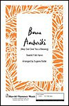 Bwana Awabariki arranged by Eugene Butler. For Choral (TTBB A Cappella). Harold Flammer. 8 pages. Shawnee Press #C5078. Published by Shawnee Press.

In a time of increased multicultural awareness, Bwana Awabariki offers an ideal piece of African culture for both churches and schools. The song emphasizes rhythm, blend, and African-style vocalism with broad, open chords and the familiar low, low bass part. This warm a cappella blessing would be especially effective with added percussion. Well suited for World Communion, mission emphasis, or any multicultural gathering, Bwana Awabariki is fun for SATB or TTBB ensembles.

Minimum order 6 copies.