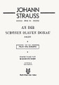 An der schonen blauen donau by Johann Strauss. For Choral (TTBB). Schott. Score. 11 pages. Schott Music #CRZ29763-10. Published by Schott Music.