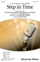 Step In Time ((from Mary Poppins)). Arranged by Philip Kern. 2-Part. Choral. 16 pages. Published by Shawnee Press.

From Disney's hit Broadway musical, Mary Poppins, comes this toe-tapping, broom-sweeping jewel! Accessible vocal writing provides thrills throughout for mixed voices and for the guys as well. Instrumental parts for this show-stopper are also available.

Minimum order 6 copies.