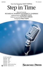 Step In Time ((from Mary Poppins)). Arranged by Philip Kern. TTB. Choral. 16 pages. Published by Shawnee Press.

From Disney's hit Broadway musical, Mary Poppins, comes this toe-tapping, broom-sweeping jewel! Accessible vocal writing provides thrills throughout for mixed voices and for the guys as well. Instrumental parts for this show-stopper are also available.

Minimum order 6 copies.