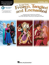 Songs from Frozen, Tangled and Enchanted (Violin). By Various. For Violin (Violin). Instrumental Folio. Softcover Audio Online. 24 pages. Published by Hal Leonard.

Solo arrangements for a baker's dozen of tunes from Frozen and other recent Disney movies, Tangled and Enchanted, are featured in this collection perfect for budding instrumentalists. It features online access to audio demonstration tracks for download or streaming to help you hear how the song should sound. Songs include: Do You Want to Build a Snowman? • For the First Time in Forever • Happy Working Song • I See the Light • In Summer • Let It Go • Mother Knows Best • That's How You Know • True Love's First Kiss • When Will My Life Begin • and more.