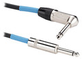 Tourtek Instrument Cables (3-Foot Instrument Cable with 1 Right Angle Connector). Samson Audio. General Merchandise. Hal Leonard #SATIL3. Published by Hal Leonard.

Tourtek Cables have been designed for musicians and sound engineers who require superior sound quality and demand ultimate reliability. The cables exceed the design goal by combining quality components like genuine Neutrik® connectors and durable low-noise wire with solid build construction.

Tourtek Instrument Cables feature inner stranded copper conductors covered by a PVC insulator, which is wrapped in a second carbon insulator, then wrapped in a braided copper shield with 96% coverage. This is protected by a 6mm PVC outer jacket. The low capacitance cable provides excellent rejection of RFI/EMI interference, extremely low handling noise and superior sound quality.

These instrument cables are available in a variety of lengths to ensure you have the appropriate cable for any application and can be purchased with one right angle connector as well. Standard instrument cable available in 1', 3', 6', 10', 15', 20', 25', 30', 50'. Instrument cable with one right angle connector available in 3', 10', 20' and 25'.