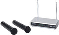 Stage v166 Handheld Dual Vocal Wireless System (Channels 3 & 21). Samson/Hartke Wireless. General Merchandise. Hal Leonard #SWV266SHT6U-. Published by Hal Leonard.

Two Is Better Than One.

Designed for twice the versatility, Samson's Stage v266 Dual Vocal Wireless System let's you use two microphones simultaneously with a single receiver. It's the ideal wireless solution for two vocalists, karaoke, DJs or any application where two mics are needed. At the core of the Stage v166 system is the SR166 VHF wireless receiver. The receiver's front panel features an RF channel indicator and a large rotary volume knob. The receiver also offers a tuned antenna and a 1/4-inch channel output. The Stage v166 system comes with a 1/4-inch to 1/4-inch cable. The Stage v166 system includes two HT6 microphone transmitters. Each transmitter features an H6 dynamic microphone element to capture clear, accurate vocals. Each mic operates for up to ten hours on a single 9-volt battery (two included) and offers a handy audio on/off switch. With the meticulous engineering, state of the art technology and impressive audio capabilities that are built into every Samson wireless system, the Stage v166 system ensures crystal clear operation and the most dependable wireless performance available.