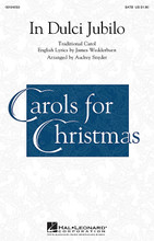 In Dulci Jubilo for Choral (SATB). Sacred Christmas Choral. Published by Hal Leonard.

Here is the joyous carol with Latin and English texts in a flexible and accessible setting that will create many performance options. The piano accompaniment is optional and the vocal parts are varied and colorful making this ideal for Christmas concerts and services.

Minimum order 6 copies.