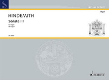 Sonata No. 3 On Old Folk Songs composed by Paul Hindemith (1895-1963). For Organ. Schott. 16 pages. Schott Music #ED3736. Published by Schott Music.