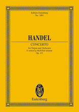 Concerto No. 1 in G Minor, Op. 4/1 composed by George Frideric Handel (1685-1759) and Georg Friedrich H. For Orchestra, Organ (Study Score). Eulenburg Taschenpartituren (Pocket Scores). Study Score. 35 pages. Eulenburg Edition #ETP1801. Published by Eulenburg Edition.
Product,67749,Toccata Eroica and Fugue (Organ)"