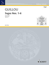 Sagas Nos. 1-6, Op. 20 (1970) (Organ). Composed by Jean Guillou (1930-). For Organ. Schott. 48 pages. Schott Music #ED9796. Published by Schott Music.