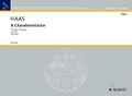 8 Charakterst (Organ). Composed by Josef Haas. For Organ (Organ). Schott. 40 pages. Schott Music #ED9681. Published by Schott Music.

As a pupil of Reger, Josef Haas exerted a great influence on the development of church music in the 20th Century. These organ pieces were written in 1907 and are published here in a new edition to mark the 125th anniversary of the composer's birth. While the influence of Max Reger is evident, these compositions are full of lovely musical ideas: the little pieces will be equally effective whether they are played individually as part of a church service or performed as a cycle in a concert setting. The expansive Prelude, the charming Idyll, the heartfelt Romance, the witty Capriccio, the clear lines of the Intermezzo, the Moment Musical with its staccato bass, the Canzone and finally the powerful Toccata all reveal a Romantic organist whom many lovers of the instrument should enjoy rediscovering.