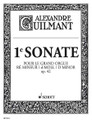 Sonata 1 D Minor Op. 42 (Organ Solo). Composed by Felix Alexandre Guilmant (1837-1911). For Organ. Schott. 31 pages. Schott Music #ED1861. Published by Schott Music.