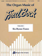 The Organ Music of Fred Bock (Volume 1: Six Hymn Tunes). Composed by Fred Bock. For Organ. Fred Bock Publications. 31 pages. Fred Bock Music Company #BG0889. Published by Fred Bock Music Company.

With over 30 years of arranging and composing experience as a church music director, arranger, composer, music editor and performer, Fred Bock excels in the ability to add freshness and strength to his settings of traditional hymn tunes. Congregations, as well as the musicians, are sure to value and identify with Mr. Bock's preludes. Includes: Be Thou My Vision • Now Thank We All Our God • Morning Has Broken • and others.