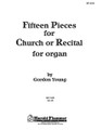 Fifteen Pieces for Church or Recital composed by Gordon Young. For Organ. Shawnee Press. 56 pages. Shawnee Press #HF5148. Published by Shawnee Press.

Includes: Air • Antiphon • Bachiana • Benedictus • Canzona • Concertino • Divertissement • Glorificamus • Marche • Offertorium • Postludium • Prelude on “Blessed Assurance” • Toccata • Trumpet Gigue • Trumpet Voluntary.