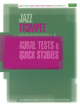 Jazz Trumpet Aural Tests & Quick Studies (Levels/Grades 1-5). For Trumpet. ABRSM Jazz. Softcover. 80 pages. ABRSM (Associated Board of the Royal Schools of Music) #D3374. Published by ABRSM (Associated Board of the Royal Schools of Music).

These practice tests and studies support the Associated Board's syllabus for Jazz Trumpet Levels/Grades 1-5. Complementing the study of jazz repertoire, they focus on musicianship skills central to the performance of jazz and to working by ear. The aural tests have been carefully devised to enhance listening, analyzing and improvising, while introducing a full range of styles. The quick study is about playing unprepared – in true jazz fashion – and improvising a response to a given opening.