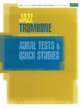 Jazz Trombone Aural Tests & Quick Studies (Levels/Grades 1-5). For Trombone. ABRSM Jazz. 80 pages. ABRSM (Associated Board of the Royal Schools of Music) #D3382. Published by ABRSM (Associated Board of the Royal Schools of Music).

These practice tests and studies support the Associated Board's syllabus for Jazz Trombone Levels/Grades 1-5. Complementing the study of jazz repertoire, they focus on musicianship skills central to the performance of jazz and to working by ear. The aural tests have been carefully devised to enhance listening, analyzing and improvising, while introducing a full range of styles. The quick study is about playing unprepared – in true jazz fashion – and improvising a response to a given opening.