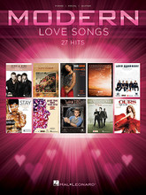 Modern Love Songs by Various. For Piano/Vocal/Guitar. Piano/Vocal/Guitar Songbook. Softcover. 194 pages. Published by Hal Leonard.

27 recent hits, including: Just a Kiss (Lady Antebellum) • Just the Way You Are (Bruno Mars) • Love Somebody (Maroon 5) • Marry Me (Train) • No One (Alicia Keys) • Ours (Taylor Swift) • Stay (Rihanna) • A Thousand Years (Christina Perri) • Unconditionally (Katy Perry) • Wanted (Hunter Hayes) • and more.