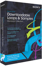 Downloadable Loops & Samples (Sound Series: Standard Collection). Software. DVD. Hal Leonard #MDLSC10. Published by Hal Leonard.

Time to get some new loops? Sony's got what you want. When you buy a Sound Series Standard Collection pass, you get access to a whole world of loops from Sony. Here's what you do: get the box, follow the link, check out the loop libraries, and use the provided serial number to set up your exclusive download. To give you a full taste of Sony's Sound Series Collections, you get a bonus disk with 500 extra loops representing Sony's entire Sound Series catalog. Sound Series Standard Collection sample libraries are found in studios everywhere, and represent unrivaled values in music construction material.

Sound libraries include: 8 Bit Weapon • ACID Techno Expander Pack • Afterhours EDM • American Piano • Aural E • Available Light • Bass Taster • Bhangra Breaks • Bill Laswell • Black Paint • Blip • Bradley Fish • Bunker 8 • Caliente • Chicago Fire • Cinematic Funk • Cinematix • Designer Dance Tools • Diamond Cuts • Dirty Disco • Discrete Drums • Downtempo Beats • Downtempo/Hip-Hop • Drum Tools • Either/Or Electronica • Electro Loung • Electronic Point-Blank • Esoterik Beatz • Essential Sounds • Euro Techno • Evolver • Flammable • Flow & Function • George Pendergast • Global Groove • Groove Spectrum R&B Drums • Headstrong Grooves • and many more.