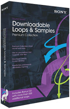 Downloadable Loops & Samples (Sound Series: Premium Collection). Software. Hal Leonard #MDLPC10. Published by Hal Leonard.

A Universe of Loops and Samples! Time to get some new loops? Sony's got what you want. When you buy a Sound Series Premium Collection pass, you get access to a whole world of loops from Sony. Here's what you do: get the box, follow the link, check out the loop libraries, and use the provided serial number to set up your exclusive download. To give you a full taste of Sony's Sound Series Collections, you get a bonus disk with 500 extra loops representing Sony's entire Sound Series catalog. Sound Series Premium Collection sample libraries are found in studios everywhere, and represent unrivaled values in music construction material.

Sound libraries you can choose from include: ACID Latin • arhythmiA: Drums & Drones, Volume One • Bill Laswell: Volume IV Covert Diaspora • Cinemascape: Soundtrack Construction Elements • Continental Drift: World Music Loops & Samples • Dr. Fink's Funk Factory • Drums from the Big Room • Matt Fink • Metal: The Ultimate Construction Kit • Parthenon Huxley's Six-String Orchestra • Songwriter's Acoustic Guitar Companion • Sonic Excursions for Acoustic Guitar • The Electronic Music Manuscript: A Richard Devine Collection • Tony Franklin: Not Just Another Pretty Bass • Vital Drums: The Vitale Collection • What It Is! '70s Analog Funk.