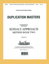 Kodály Approach (Method Book Two - Transparencies). For Choral. Mark Foster. 160 pages. Shawnee Press #BK0021. Published by Shawnee Press.

These three comprehensive Kodály method books include tested techniques and invaluable ideas by one of the world's leading authorities on adapting Kodály for American children. The concepts and lesson plans in the method may be used independently or with the loose-leaf materials for transparencies, which review basic materials at each of the three levels.