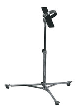 Classic Baritone Sax Stand (Fits Low A Baritones). Hamilton Stands. Hal Leonard #KB570. Published by Hal Leonard.

Instrument can be played while in stand – designed for learning and ideal for small children! The height and horn angle are adjustable, and wheels allow the stand to be easily moved with the horn in it.