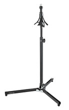 System X Trombone Stand Hamilton Stands. Hal Leonard #KB7010. Published by Hal Leonard.

The flair of the bell cup, the size of the bell bore adapter, the length of the bell bore tube, and the height of the stand are all adjustable! The stand will hold tenor and bass trombones as well as B-flat,C, D, and E-flat instruments, including trumpet, coronet, flugelhorn and straight soprano sax. The unique track design of the legs allows doubling pegs to be placed anywhere. The robust design folds to a compact size, and it features a durable black powder coated finish with silver highlights.