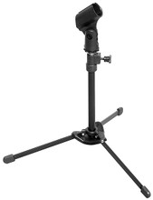 Nu-Era Lightweight Tabletop and Kick Drum Mic Stand (Mic Stand with Mic Clip and Bag, KB810 Model). Hamilton Stands. General Merchandise. Hal Leonard #KB810M. Published by Hal Leonard.

Ultra lightweight and portable, weighing in at just 10 ounces! Features include:

• Unique base design which provides stability

• Height adjustable; metal-to-metal threads

• Standard US mic thread

• Ideal for conference room, desktop studio or performance

• Includes a mic clip and carrying bag with additional accessory pouch

• Durable black powder coated finish.