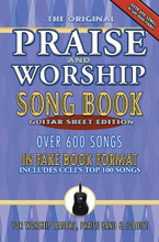Praise and Worship Songbook - Guitar Edition arranged by Various. For Guitar (SATB). Fake Book. Softcover. Brentwood-Benson Music Publishing #4575708649. Published by Brentwood-Benson Music Publishing.

More than 600 of today's top praise and worship songs! Featuring lyrics and chords only, the fake book includes CCLI's top 100 songs from more than 30 different publishers. All songs in flat keys are transposed down for easy use with capo. Created specifically for worship leaders and praise band!