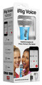 iRig Voice Mic (Blue). Hardware. General Merchandise. IK Multimedia #IRIGMICVOBIN. Published by IK Multimedia.

iRig Voice is a new handheld vocal microphone designed for iPhone, iPod touch and iPad. Compatible with all of today's top music apps, like Glee! Karaoke, LaDiDa, Karaoke Anywhere, and dozens more, iRig Voice turns your Apple device into a never-ending karaoke machine or vocal-recording studio.Â¦Get started fast with the included EZ VOICE app, which lets you sing along with music from your music library, add professional-grade vocal FX, including reverb, chorus and pitch correction. Based on IK's acclaimed VocaLive app, EZ VOICE lets you remove the vocals from your favorite songs with just a single button, and even record yourself to share online!