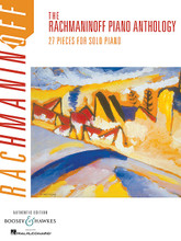 Rachmaninoff Piano Anthology (27 Pieces for Piano). Composed by Sergei Rachmaninoff (1873-1943). For Piano. BH Piano. 152 pages. Boosey & Hawkes #M051246762. Published by Boosey & Hawkes.

A collection of his favorite works, including selected pieces from Morceaux de fantaisie, Op. 3 * Morceaux de Salon, op. 10 * Moments musicaux, Op. 16 * Preludes, Op. 23 and 32, Etudes-Tableaux, Op. 33 and 39.