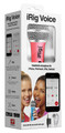 iRig Voice Mic (Red). Hardware. General Merchandise. IK Multimedia #IRIGMICVORIN. Published by IK Multimedia.

iRig Voice is a new handheld vocal microphone designed for iPhone, iPod touch and iPad. Compatible with all of today's top music apps, like Glee! Karaoke, LaDiDa, Karaoke Anywhere, and dozens more, iRig Voice turns your Apple device into a never-ending karaoke machine or vocal-recording studio.Â¦Get started fast with the included EZ VOICE app, which lets you sing along with music from your music library, add professional-grade vocal FX, including reverb, chorus and pitch correction. Based on IK's acclaimed VocaLive app, EZ VOICE lets you remove the vocals from your favorite songs with just a single button, and even record yourself to share online!