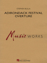 Adirondack Festival Overture composed by Stephen Bulla. For Concert Band (Score & Parts). MusicWorks Grade 4. Grade 4. Published by Hal Leonard.

Adirondack Festival Overture is an exciting work for band that combines original music with a variety of traditional fiddle tunes from the Adirondack region of New York state. The fiddle was far and away the most popular folk instrument of the time, and these appealing melodies have been handed down through generations of amateur players. Includes: Chateaugay Reel * The Wild Mustard River * and Ripsaw. Dur: 5:30.