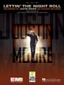 Lettin' the Night Roll by Justin Moore. For Piano/Vocal/Guitar. Piano Vocal. 8 pages. Published by Hal Leonard.

This sheet music features an arrangement for piano and voice with guitar chord frames, with the melody presented in the right hand of the piano part as well as in the vocal line.