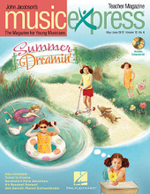 Summer Double Dreamin' Vol. 12 No. 6 (May/June 2012). By Umi Garrett. By Audrey Snyder, Cristi Miller, George Gershwin (1898-1937), John Higgins, John Jacobson, Lee Greenwood, Mac Huff, and Roger Emerson. For Choral (Teacher Magazine w/CD). Music Express. 66 pages. Published by Hal Leonard.

Songs: Summer Double Dreamin' * Fly Away with Me * God Bless the U.S.A. * Baseball Fever * Let's Sing a Song * School's Out.

Spotlight: Umi Garrett.

Luigi's Listening Lab: An American in Paris (Gershwin). 

John Jacobson's Musical Planet: France * and more!

Teacher Magazine includes Lesson Plans correlated to the National Standards, and 1 Enhanced Audio CD that includes the Amazing Slow Downer and PDFs of selected material. Digital and Premium Paks include a Digital Student Magazine on CD-ROM for interactive projection in the music classroom.