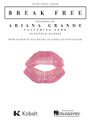 Break Free by Ariana Grande. For Piano/Vocal/Guitar. Piano Vocal. 8 pages. Published by Hal Leonard.

This sheet music features an arrangement for piano and voice with guitar chord frames, with the melody presented in the right hand of the piano part as well as in the vocal line.