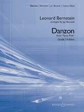 Danzon (from Fancy Free) composed by Leonard Bernstein (1918-1990). Arranged by Jay Bocook. For Concert Band (Score & Parts). Boosey & Hawkes Concert Band. Grade 3. Published by Boosey & Hawkes.

Influenced by the traditional Cuban dance style, Danzon is a brilliant piece composed by Leonard Bernstein in collaboration with famed choreographer Jerome Robbins for the 1944 ballet Fancy Free. Jay Bocook's skilled adaptation for band captures the sensual mood of the original and offers a unique programming choice. Dur: 3:00