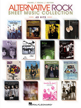 Alternative Rock Sheet Music Collection (40 Hits). By Various. For Piano/Vocal/Guitar. Piano/Vocal/Guitar Songbook. Softcover. 274 pages. Published by Hal Leonard.

40 of the most recognizable alternative rock hits of the modern era are featured in this collection, including: Bring Me to Life (Evanescence) • Crazy (Gnarls Barkley) • Drive (Incubus) • Good Riddance (Time of Your Life) (Green Day) • How You Remind Me (Nickelback) • Iris (Goo Goo Dolls) • The Middle (Jimmy Eat World) • The Only Exception (Paramore) • Radioactive (Imagine Dragons) • Smells like Teen Spirit (Nirvana) • Thnks Fr Th Mmrs (Fall Out Boy) • Use Somebody (Kings of Leon) • We Are Young (fun.) • and more.