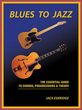 Blues to Jazz (The Essential Guide to Chords, Progression & Theory). For Guitar. Guitar Educational. Softcover. 184 pages. Published by Hal Leonard.

This unique guide for beginners to professionals serves as three books in one: a music theory manual describing the different types of 12-bar blues forms; an introduction and thorough study of rhythm chords; and a comprehensive series of 12-bar chord progressions ranging from basic three-chord blues to advanced multi-chord jazz arrangements. The book also features large, easy-to-read chord diagrams, the most popular major and minor keys, and fake book style progressions.