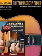 Guitar Practice Pack (Guitar Practice Planner (Book) and The Guitarist's Personal Practice Trainer & Warm-Up Plan (DVD)). For Guitar. Homespun Tapes. Softcover with DVD. Published by Homespun.

Includes the book Guitar Practice Planner (HL.699255) and the DVD The Guitarist's Personal Practice Trainer and Warm-Up Plan (HL.642155), in one money-saving pack!

The book helps you set practice goals and track your daily practice time for chord studies, scales, arpeggios, songs, licks, riffs and more. More than a year's worth of weekly practice charts!

The DVD gives learning guitarists the tools to improve technique, build speed and develop precision by practicing warm-ups, etudes and exercises for just 10 minutes a day.