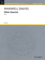 Oboe Quartet (Score and Parts). Composed by Sir Peter Maxwell Davies (1934-). For Oboe Quartet (Score & Parts). Ensemble. Softcover. Schott Music #ED13537. Published by Schott Music.

For oboe, violin, viola and cello.