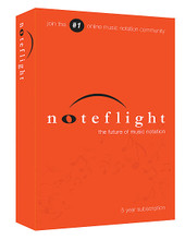Noteflight® (5-Year Subscription (Retail Box)). Software. Published by Hal Leonard.

Noteflight® is an online music writing application that lets you create, view, print and hear professional quality music notation right in your web browser.Â¦Join the world's most vibrant music composition community through these exclusive retail edition offers.

Features include:

• Write music on any computer, tablet or smartphone

• Share scores in the cloud with other users

• You're always using the latest version: no expensive upgrades

5-Year Subscription – Get a five-year subscription for the price of three years. (Retail edition exclusive offer)