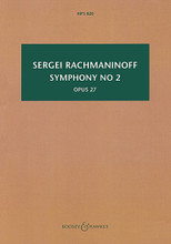 Symphony No. 2, Op. 27 (Hawkes Pocket Score 820). Composed by Sergei Rachmaninoff (1873-1943). For Orchestra, Score (Study Score). Boosey & Hawkes Scores/Books. Softcover. 330 pages. Boosey & Hawkes #M060124914. Published by Boosey & Hawkes.
