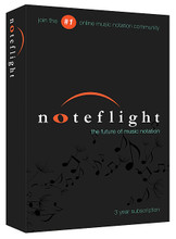 Noteflight® (3-Year Subscription (Retail Box)). Software. Published by Hal Leonard.

Noteflight® is an online music writing application that lets you create, view, print and hear professional quality music notation right in your web browser.Â¦Join the world's most vibrant music composition community through these exclusive retail edition offers.

Features include:

• Write music on any computer, tablet or smartphone

• Share scores in the cloud with other users

• You're always using the latest version: no expensive upgrades

3-Year Subscription – Get a three-year subscription for the price of two years. (Retail edition exclusive offer).