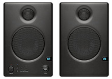 Ceres 3.5BT (2-Way 3.5 inch Powered Speakers with Bluetooth (Pair)). Hardware. General Merchandise. PreSonus #C3.5BT. Published by PreSonus.

Features include:

• 3.5″ Kevlar Woofer cone for Mids & Bass

• 1″ Silk dome Tweeter for Treble

• 25W Class AB Amplification Per Side

• For Music, Movies, Games, Production

• Bluetooth for Connecting to Smartphones

• Acoustic Tuning Adjustment Controls

• Meets European ErP Energy Directive

• RF Interference and Overload Protection

• 80 to 20,000 Hz Frequency Response

• 1/8″ Stereo Headphone Output Included.