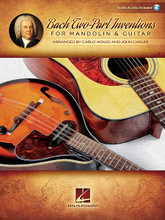 Bach Two-Part Inventions for Mandolin & Guitar (Audio Access Included!). Arranged by Carlo Aonzo and John Carlini. For Guitar, Mandolin. Fretted. Softcover Audio Online. 80 pages. Published by Hal Leonard.

Unique arrangements by two skilled arrangers for a beautiful playing result. The book includes access to online audio for download or streaming of recordings of each invention plus separate mandolin and guitar parts.