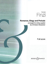 Romance, Elegy And Prelude Arr. For String Quartet Score Boosey & Hawkes Scores/Books. Softcover. 27 pages. Boosey & Hawkes #M060126451. Published by Boosey & Hawkes.